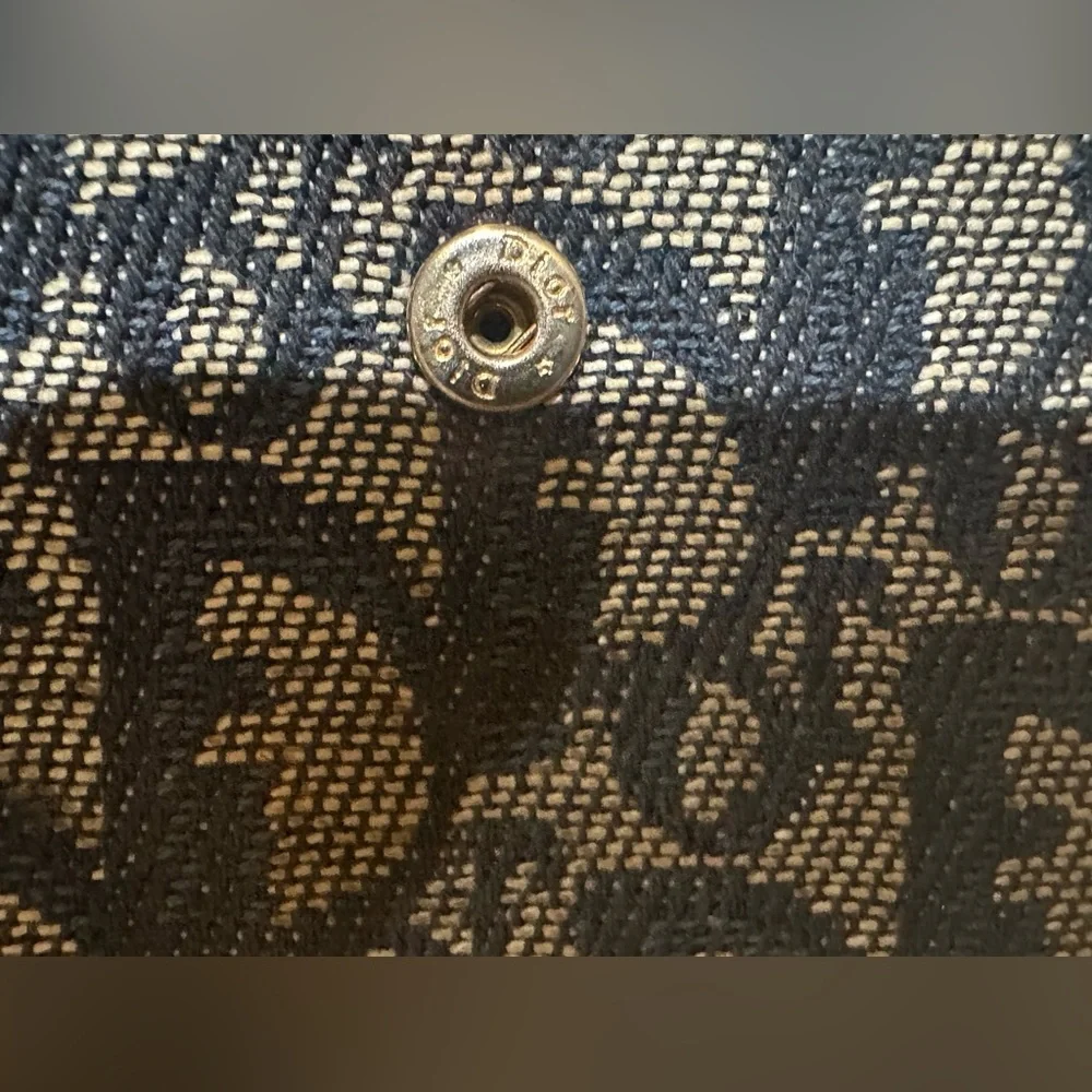 Dior Saddle Denim Trotter Wallet